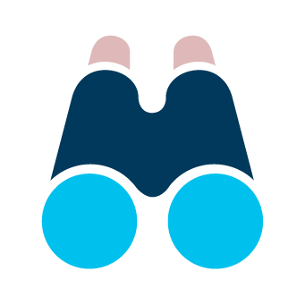 Search – Colour cemplicity binoculars icon