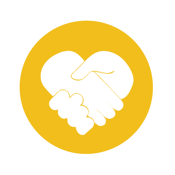 Shaking Heart Hand-Yellow
